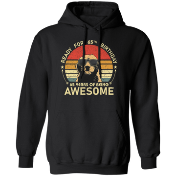 Funny Doodle Dog Ready For 65th Birthday