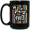 Vintage 1983 Cute Birthday Gift, Birthday In 1983, Love 1983 Vintage Black Mug