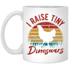 Retro I Raise Tiny Dinosaurs Chicken Lover Chickens Farm