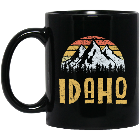 Vintage Retro Idaho Us Mountain State, Vintage Idaho Mountain