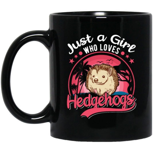 Just A Girl Who Love Hedgehog Pink Hedgehog Lover