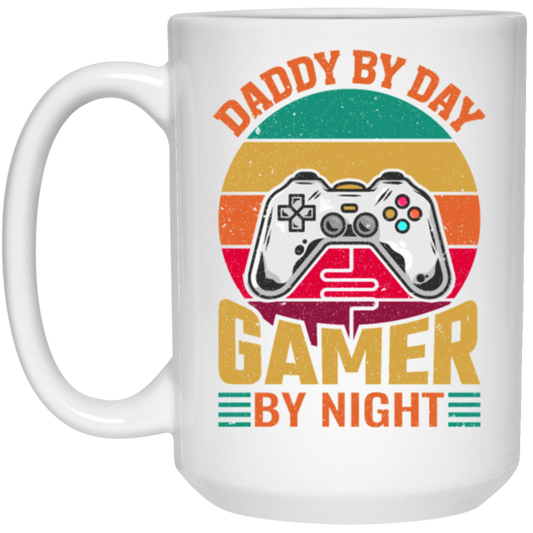 Daddy By Day Gamer By Night, Dad Gift Love Gaming