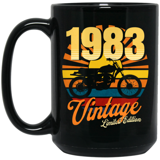 Vintage 1983 Gift, Motorbike Lover, Born In 1983, Limited Edition