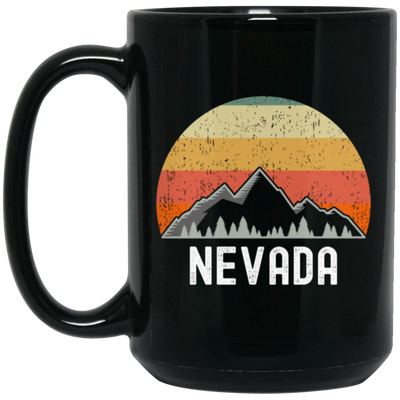 Retro Nevada Sunset Retro Vintage Nature Mountain Hiking