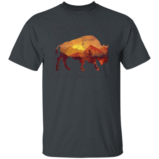 Buffalo Wild, Sunset Buffalo Color, Buffalo With Herd