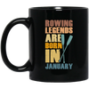 Rowing Lover Legends Are Born In January Retro Rowing