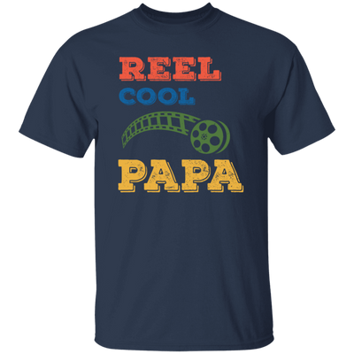 Reel Cool Papa, Dad Gift, Vintage Movie Lover Gift Unisex T-Shirt