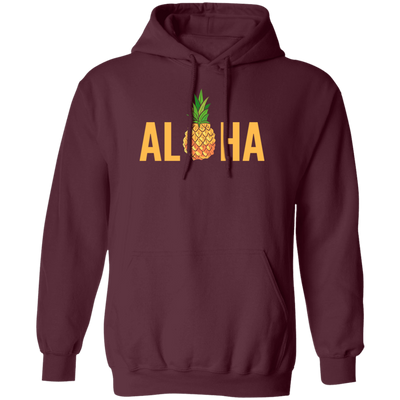 Aloha Pineapple Tropical Fruit Summer Vacation Hawaii Pineapple Lover Pullover Hoodie