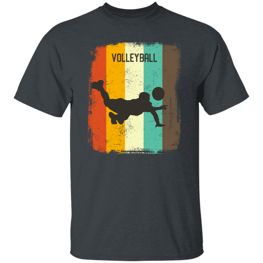 Retro 70s Vintage Volleyball Player Mens Gift Sporty Volleyball Lover Unisex T-Shirt