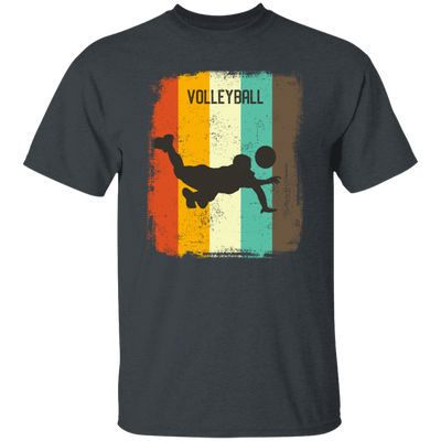 Retro 70s Vintage Volleyball Player Mens Gift Sporty Volleyball Lover Unisex T-Shirt