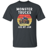 Vintage Monster Truck Are My Jam Retro Sunset Cool