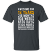 Awesome For 18 Years, 18th Birthday Gift Best Gift Idea For 18 Unisex T-Shirt