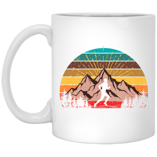 Retro Ultra Runner Classic Vintage Ultra Marathon White Mug