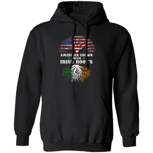 Love Patrick Day American Grown With Irish Roots American Flag