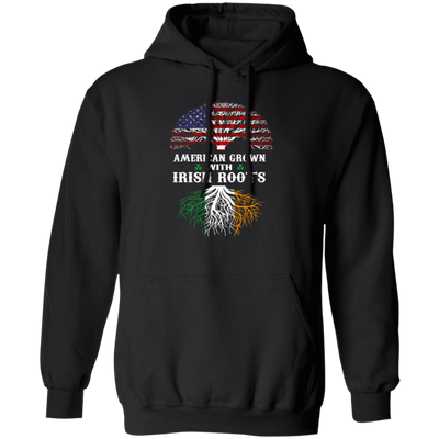 Love Patrick Day American Grown With Irish Roots American Flag