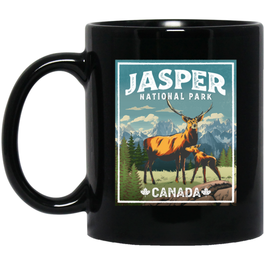 Love Jasper National Park Canada Lover Deer Vintage Look