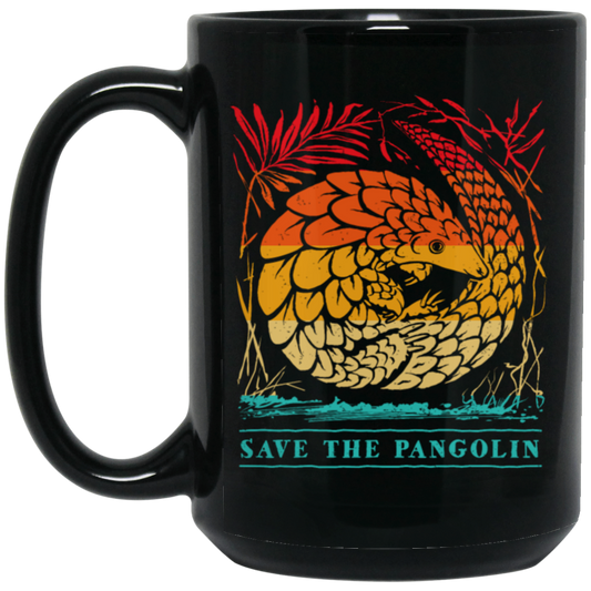 Save The Pangolin Rustic, Retro Pangolin Rustic