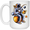 Astronaut Fishing A Star Astronaut Funny Birthday Gift White Mug