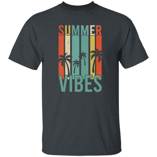 Summer Vibes Palm Trees Retro Great Vibes Summer