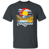 Colorado Gift, Oil Paint Art, Landscape Gift Colorado, Love Mountain And Moon Unisex T-Shirt