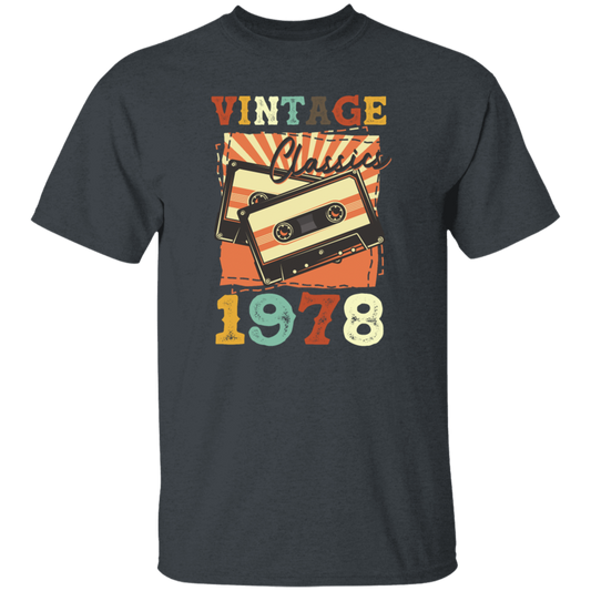 Vintage 1978, Birthday 1978 Retro, Classic Birthday Gift, Best Of 1978 Unisex T-Shirt