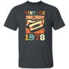 Vintage 1978, Birthday 1978 Retro, Classic Birthday Gift, Best Of 1978 Unisex T-Shirt