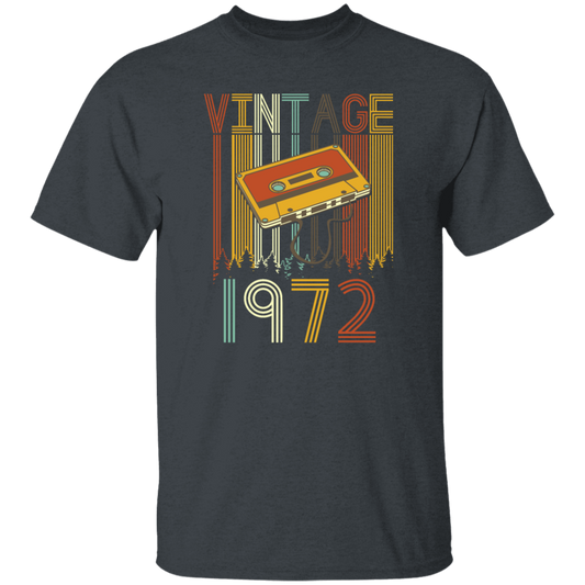 Cassettes Vintage 1972 Gift Birthday 70s Music Lover Gift For Man Unisex T-Shirt