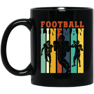 Retro Football Lineman Retro Offensive Defensive Player