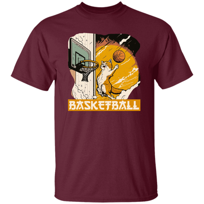 Basketball Cat Lover Cartoon Cat Love Sport