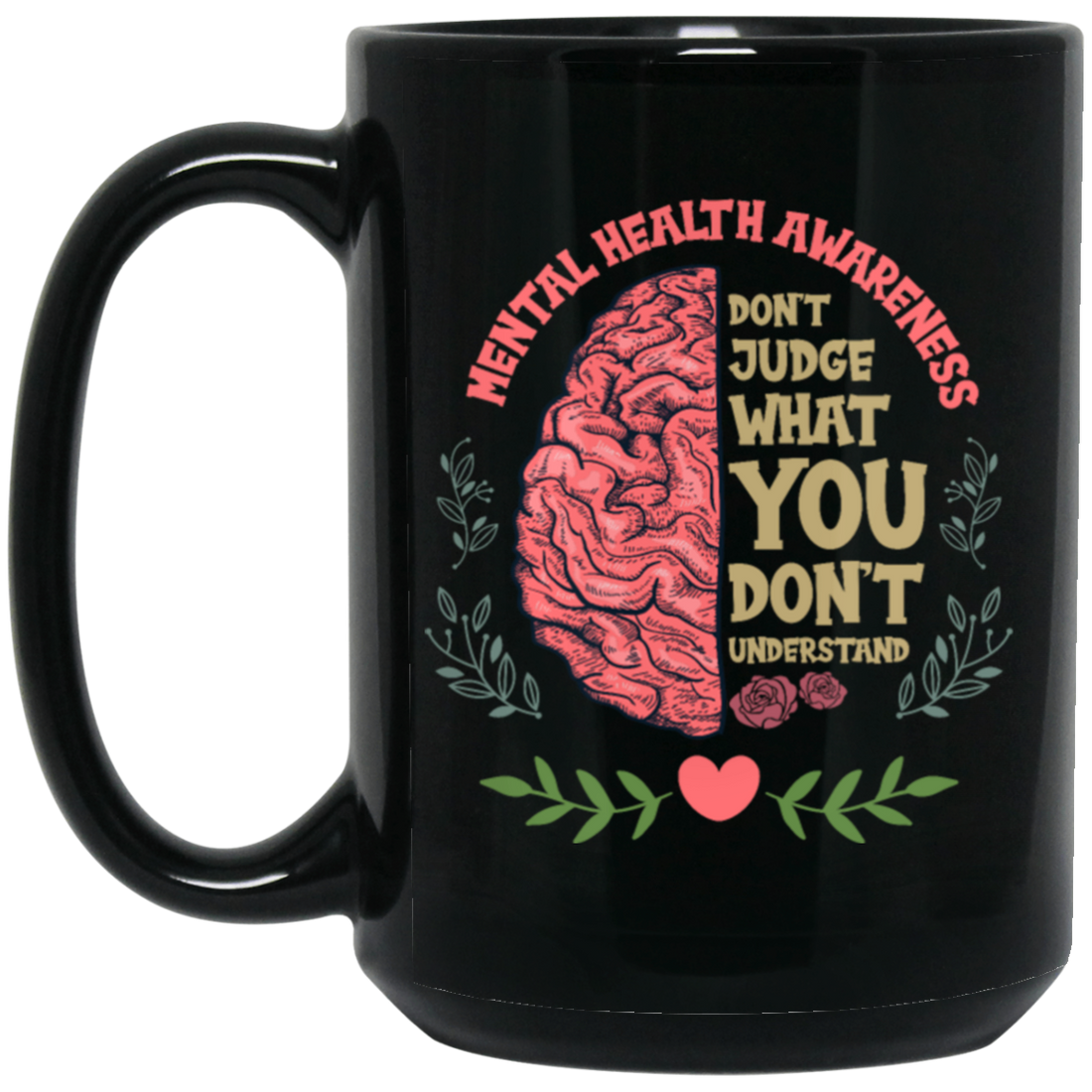 Stigma Matters Mental Illness Gift Mental Health Black Mug
