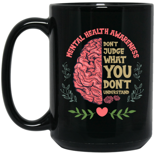 Stigma Matters Mental Illness Gift Mental Health Black Mug