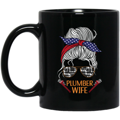 Messy Bun Lover American Girl Plumber Wife Sunglasses