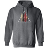 Forest Trees Triangle Deer In The Forest Stag Pullover Hoodie