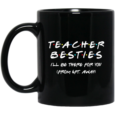 Teacher Besties Back To School Black Mug