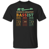 Retro Bassist Dad, Guitar Dad Gift, Love Music, Best Of Music Unisex T-Shirt