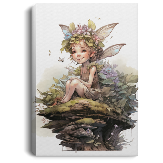 Cute Fairy, Beautiful Landscape Little Fairy Canvas