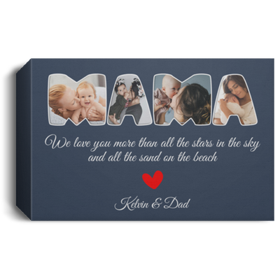 Personalized Canvas, Custom Photo For Mothers Day Gifts, Gift For Mom CB117