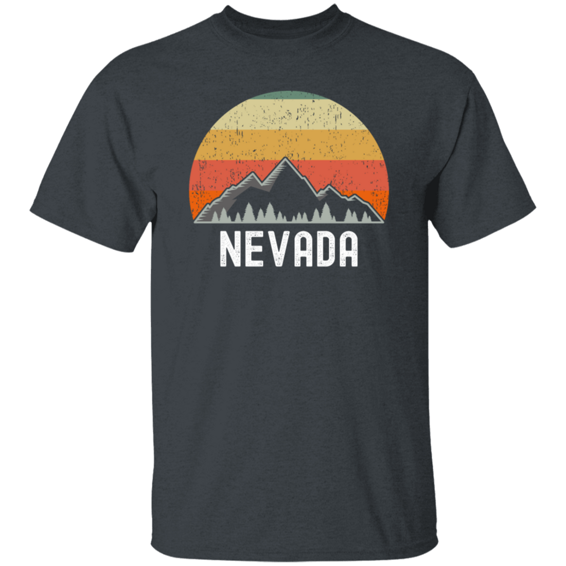 Retro Nevada Sunset Retro Vintage Nature Mountain Hiking