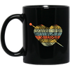 Knit A Heart, Knitting Crochet For My Love, Knitter Lover, Best Knit Ever Black Mug