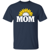 Mom Present, Sunflower Mom, Best Mother Ever, Half Sunflower, Sunflower Lover Unisex T-Shirt