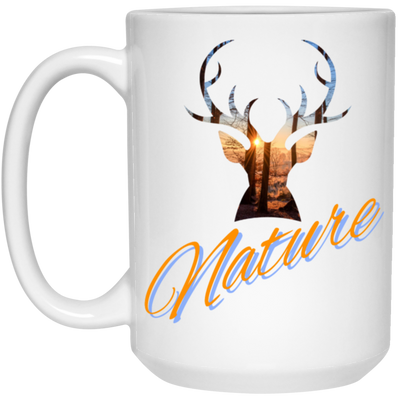 Nature Deer Head Outdoor Forest Sunset Deer White Mug