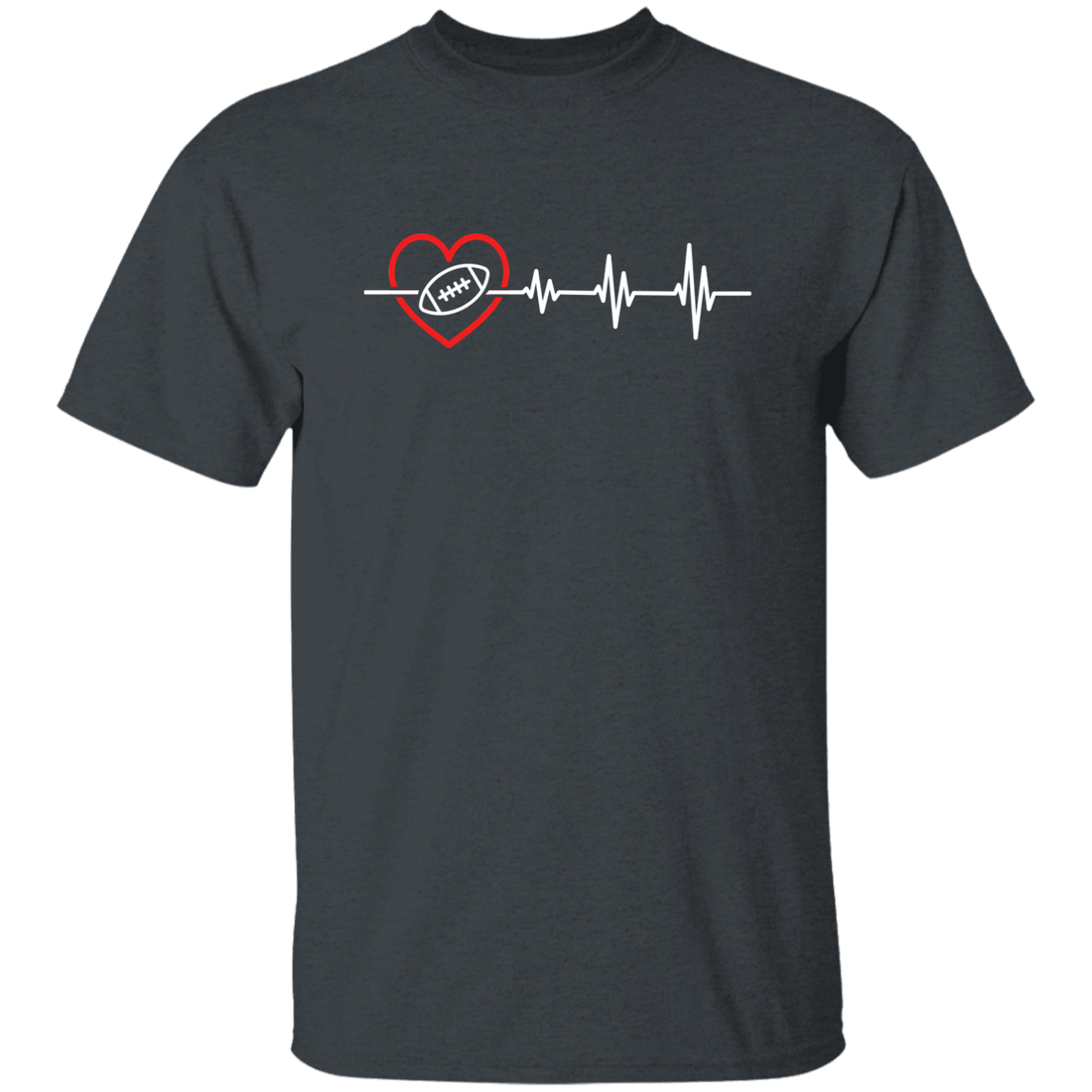 Football Lover, Best American Football, USA Football Heartbeat, Love Sport In Heart Unisex T-Shirt