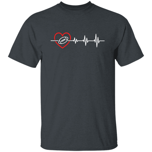 Football Lover, Best American Football, USA Football Heartbeat, Love Sport In Heart Unisex T-Shirt