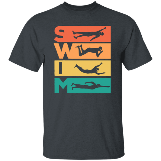 Love To Swim, Retro Swimming, Swimmer Love Gift, Best Swim Lover Unisex T-Shirt