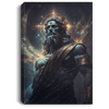 The Primordial Darkness Embodying A Greek God-The Black God Canvas