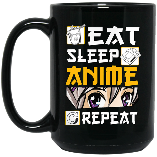 Eat Sleep Anime Repeat Anime Girl Otaku Gift Anime