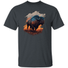 Buffalo Love Gift, Buffalo On A Field, Vintage Style, Cool Buffalo Unisex T-Shirt