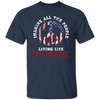 American Flag, Imagine All The People Living Life In Peace, Retro Peace Unisex T-Shirt