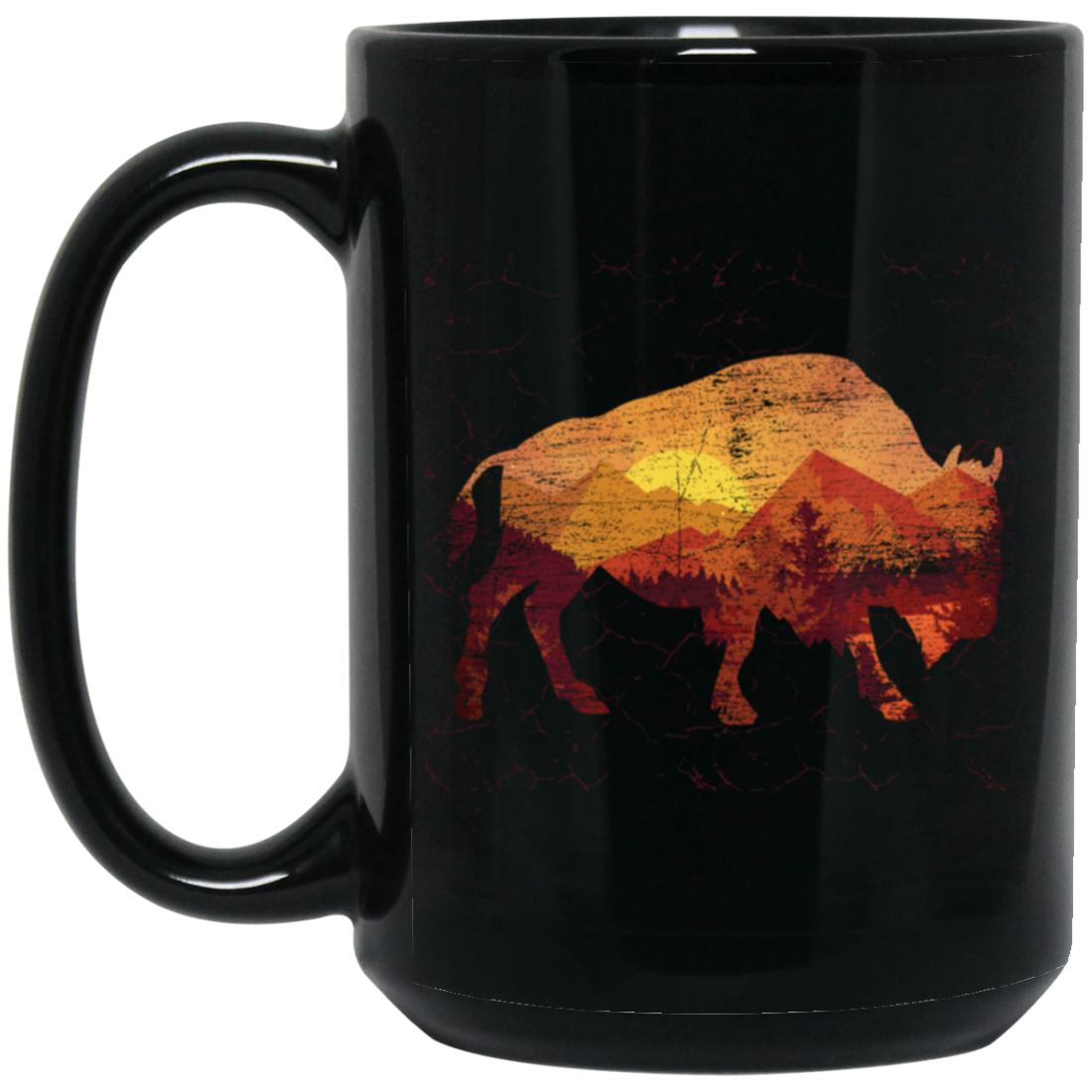 Buffalo Wild, Sunset Buffalo Color, Buffalo With Herd