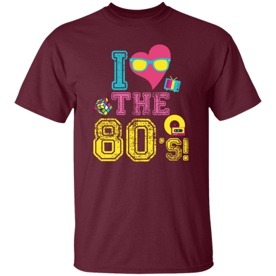 80 Vibe Gift, I Love The 80s, Best 80 Gift, 80s Vintage Gift Love, Best 80s Unisex T-Shirt